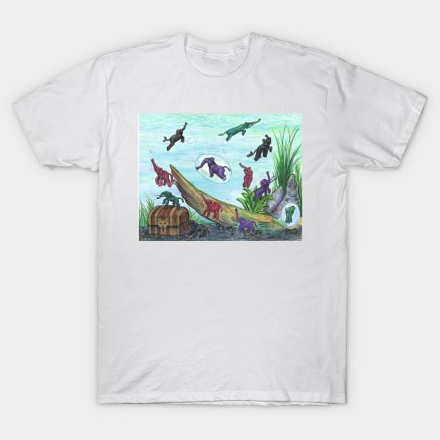 Elephant Fish Tank T-Shirt by pegacorna